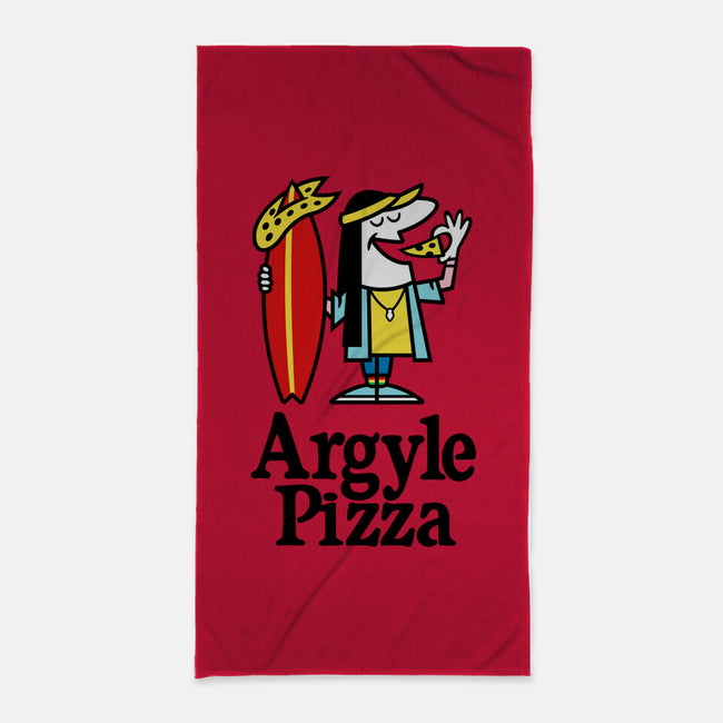 Argyle Pizza-none beach towel-demonigote