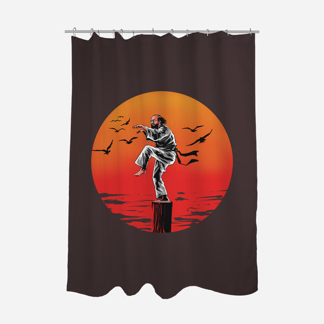 Karate Murray-none polyester shower curtain-zascanauta