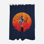 Karate Murray-none polyester shower curtain-zascanauta