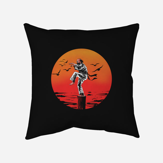 Karate Murray-none removable cover w insert throw pillow-zascanauta