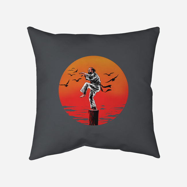 Karate Murray-none removable cover w insert throw pillow-zascanauta