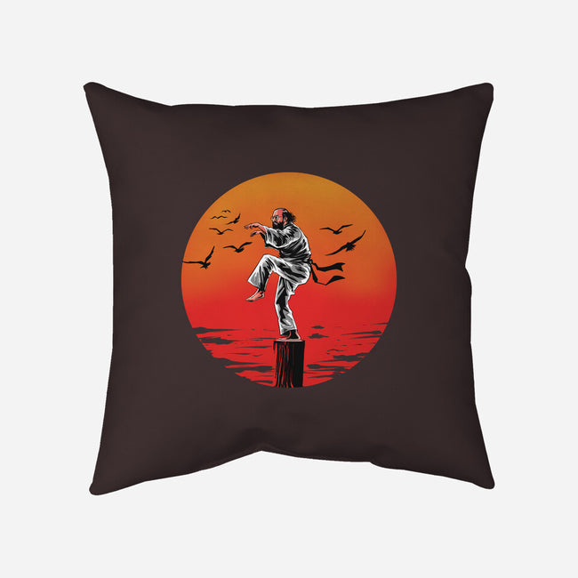 Karate Murray-none removable cover w insert throw pillow-zascanauta