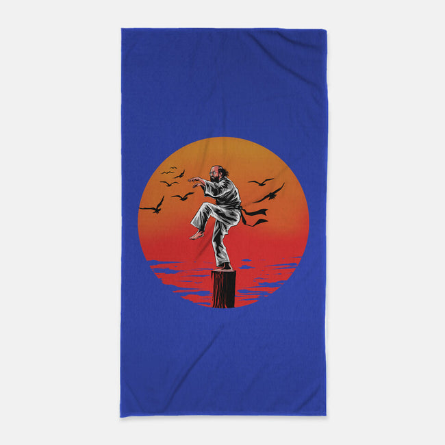 Karate Murray-none beach towel-zascanauta