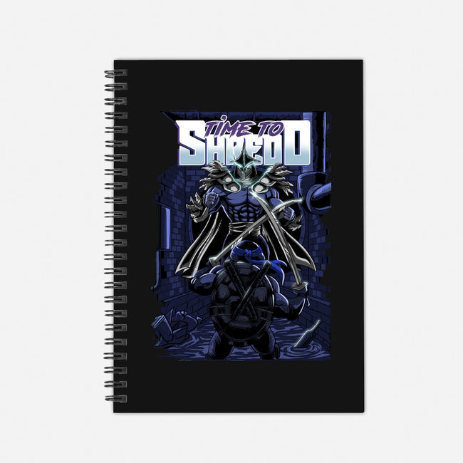 Time To Shredd-none dot grid notebook-Diego Oliver