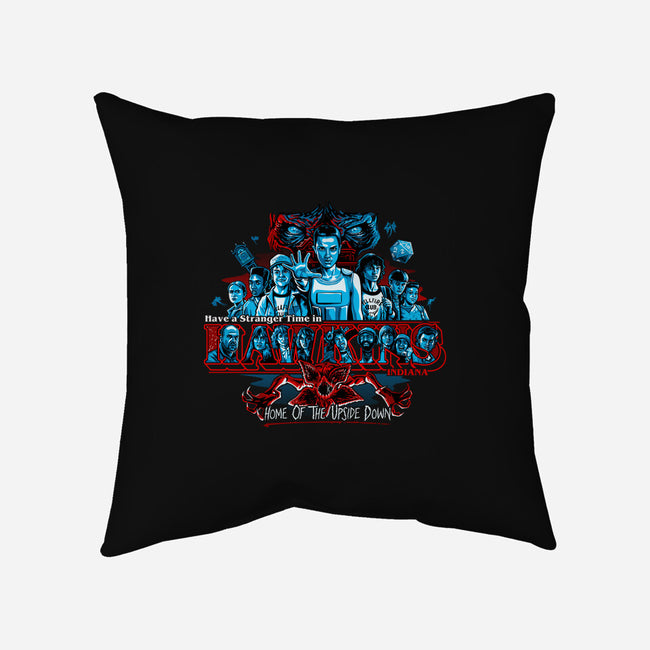 Have A Stranger Time In Hawkins-none removable cover throw pillow-goodidearyan