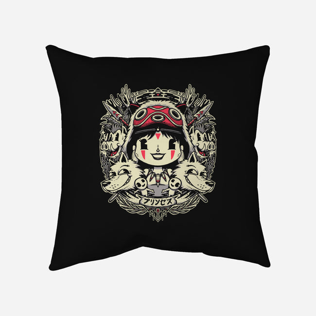 The Forest Princess-none removable cover w insert throw pillow-StudioM6