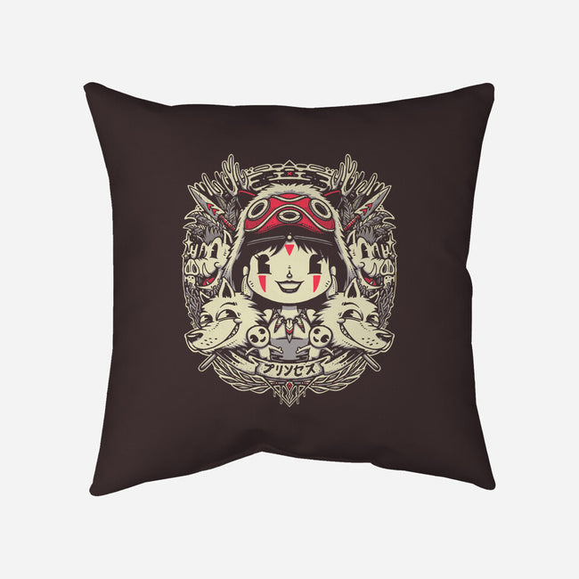 The Forest Princess-none removable cover w insert throw pillow-StudioM6