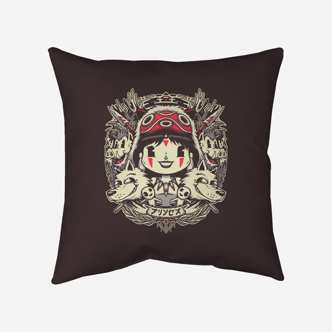 The Forest Princess-none removable cover throw pillow-StudioM6