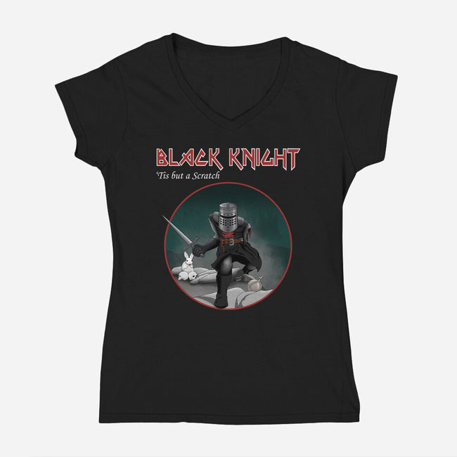 Iron Knight-womens v-neck tee-retrodivision