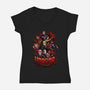Horror Legends-womens v-neck tee-Conjura Geek