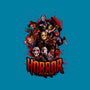 Horror Legends-womens fitted tee-Conjura Geek