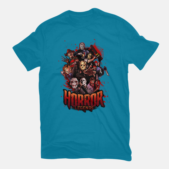 Horror Legends-womens fitted tee-Conjura Geek