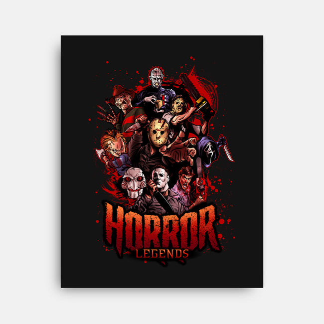 Horror Legends-none stretched canvas-Conjura Geek