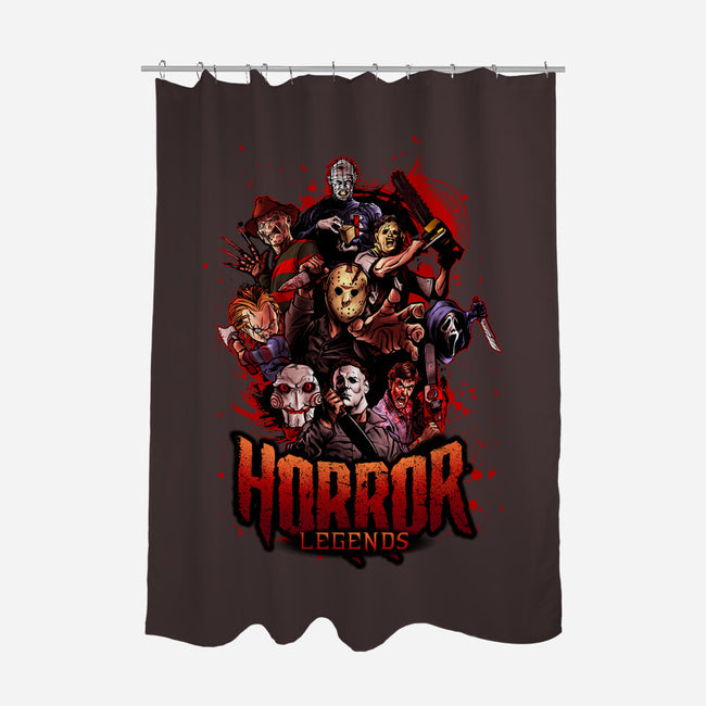 Horror Legends-none polyester shower curtain-Conjura Geek