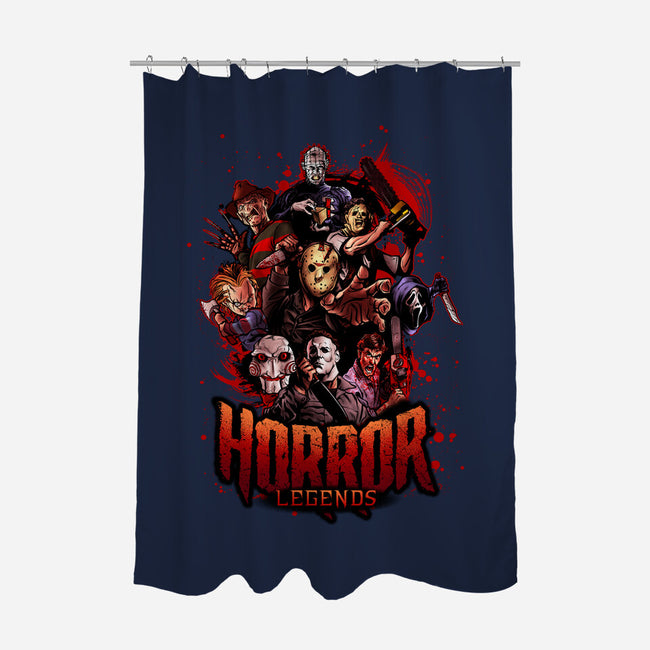 Horror Legends-none polyester shower curtain-Conjura Geek