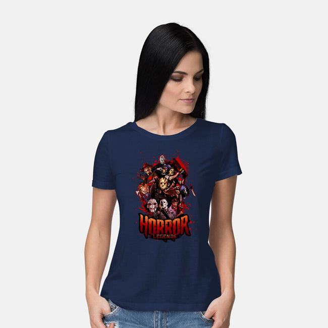 Horror Legends-womens basic tee-Conjura Geek