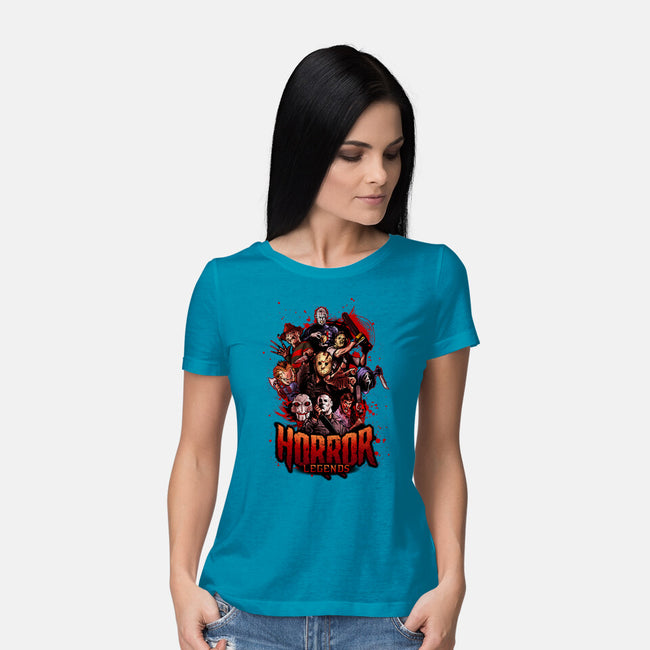 Horror Legends-womens basic tee-Conjura Geek