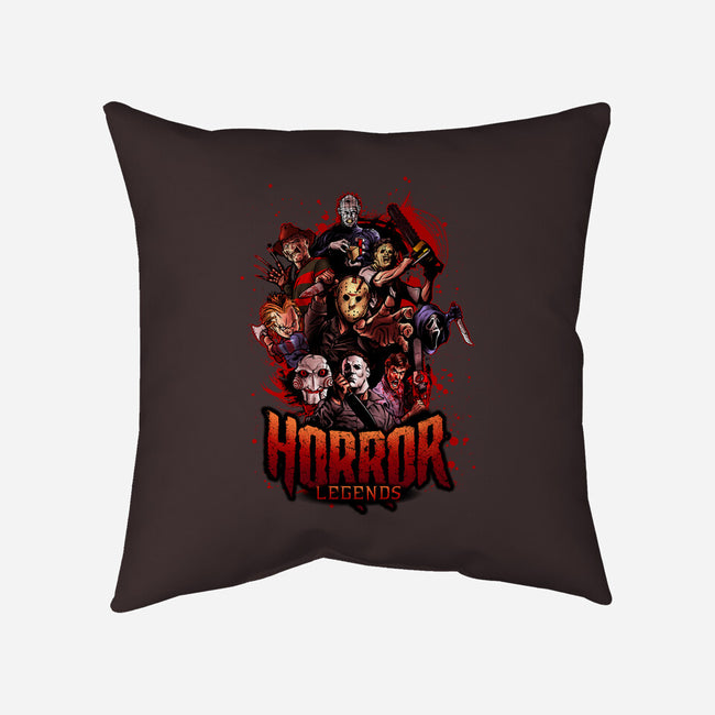 Horror Legends-none removable cover w insert throw pillow-Conjura Geek
