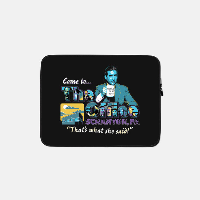 Come To The Office-none zippered laptop sleeve-goodidearyan