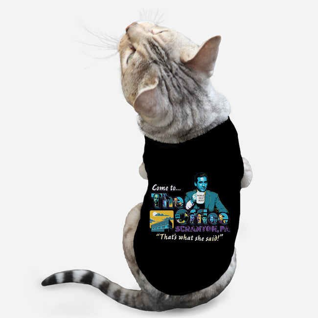 Come To The Office-cat basic pet tank-goodidearyan