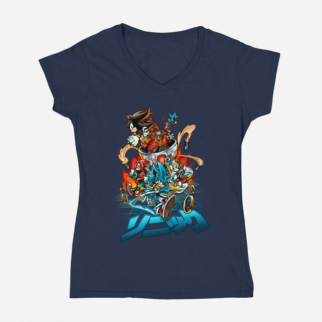 Universe Speed-womens v-neck tee-Conjura Geek
