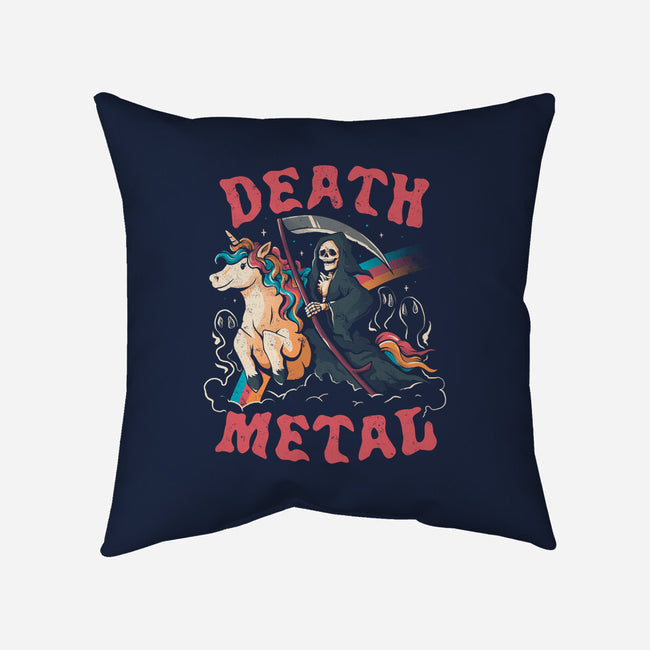 Death Metal Is Immortal-none removable cover w insert throw pillow-eduely