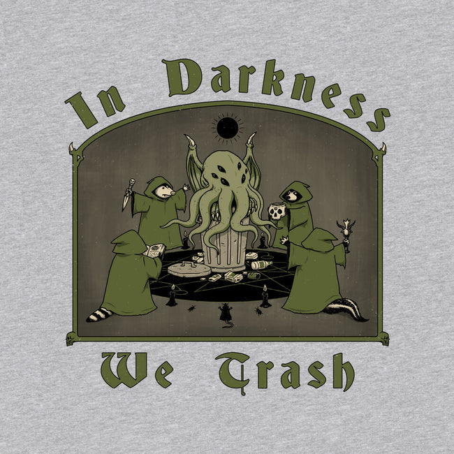 In Darkness We Trash-womens off shoulder sweatshirt-pigboom