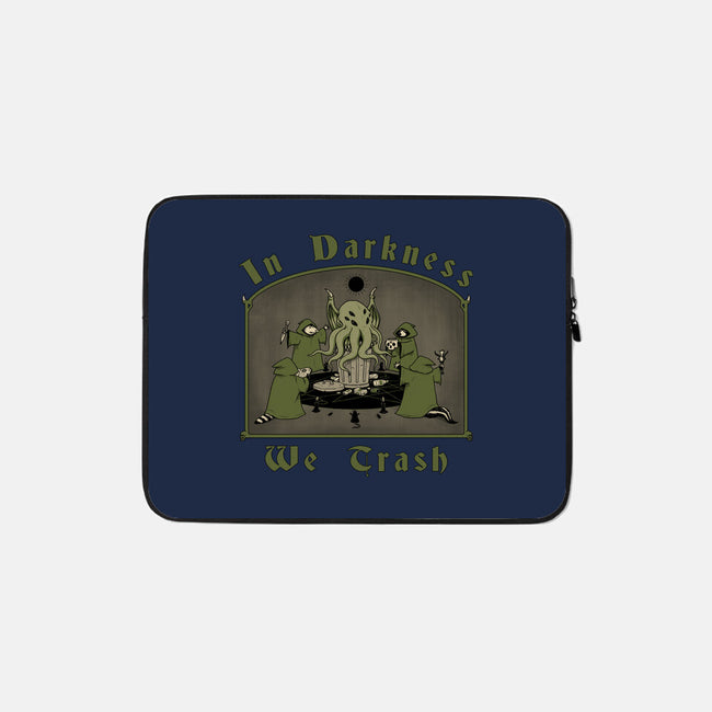 In Darkness We Trash-none zippered laptop sleeve-pigboom
