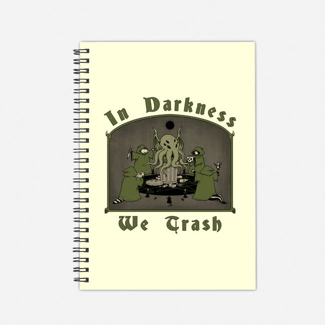 In Darkness We Trash-none dot grid notebook-pigboom
