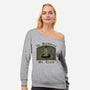 In Darkness We Trash-womens off shoulder sweatshirt-pigboom