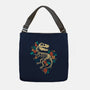 Flowered Dinosaur Fossil-none adjustable tote bag-NemiMakeit