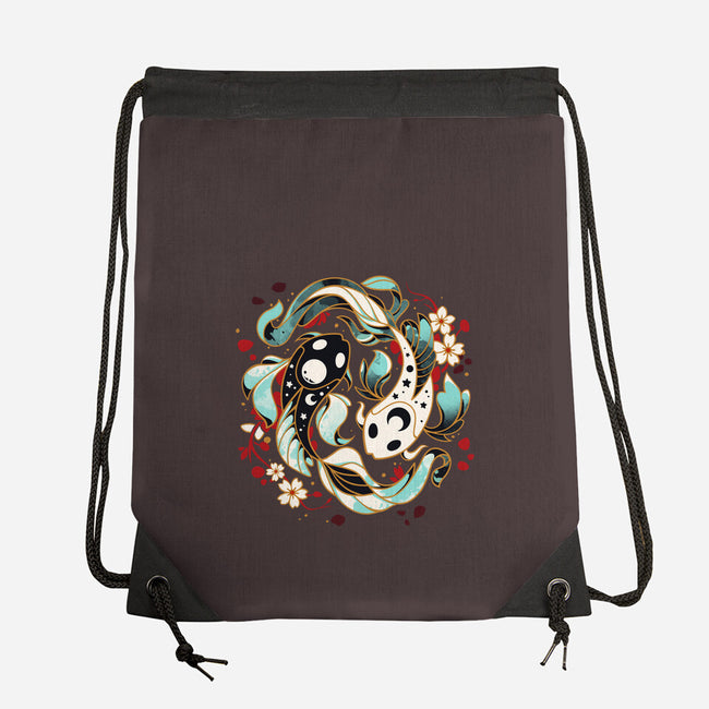 Aquatic Harmony-none drawstring bag-Snouleaf