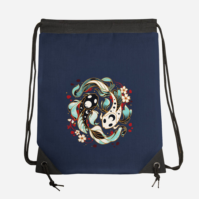 Aquatic Harmony-none drawstring bag-Snouleaf