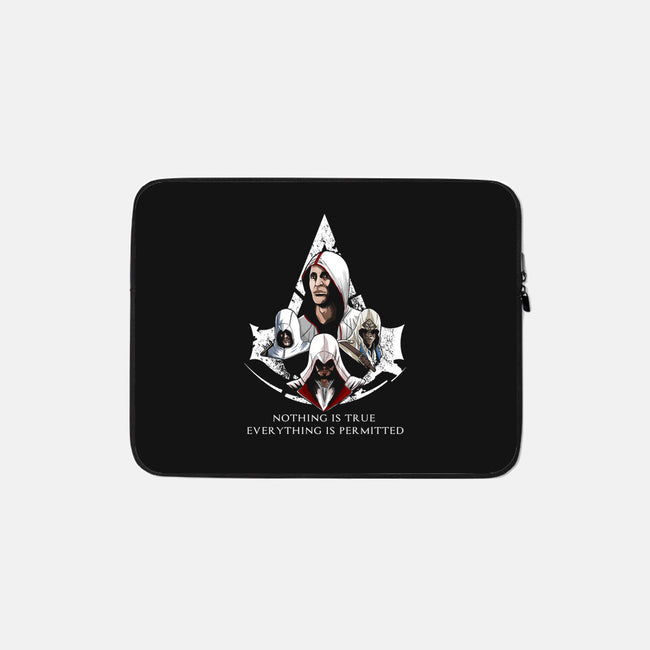 The Brotherhood-none zippered laptop sleeve-Diego Oliver