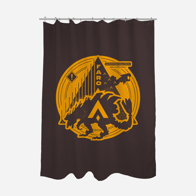 Faro Plague-none polyester shower curtain-Logozaste