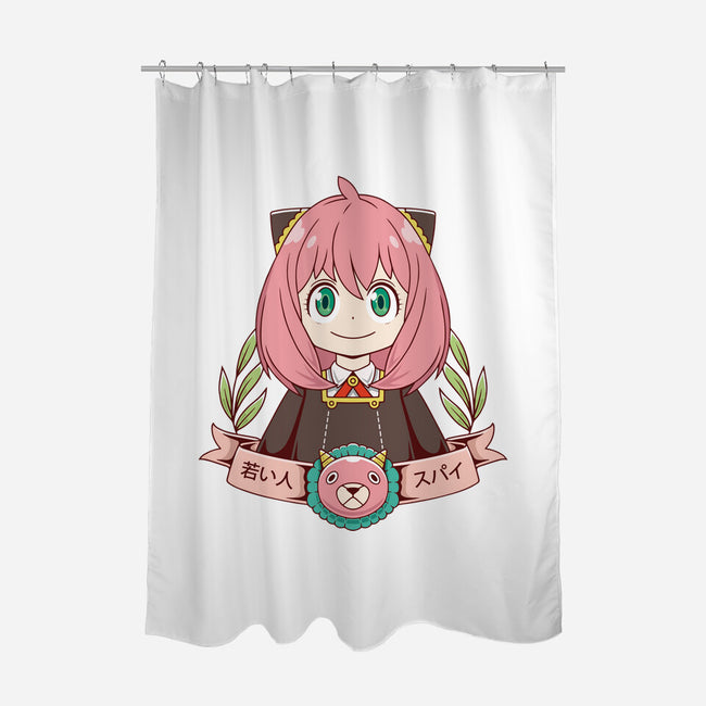 Young Spy-none polyester shower curtain-Alundrart