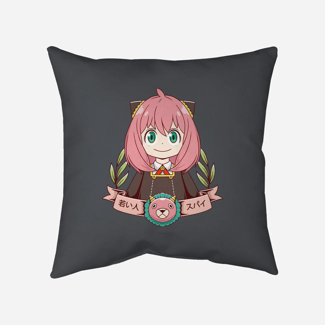 Young Spy-none removable cover w insert throw pillow-Alundrart