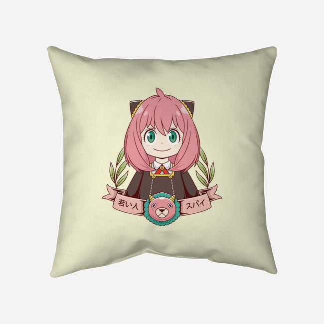 Young Spy-none removable cover w insert throw pillow-Alundrart