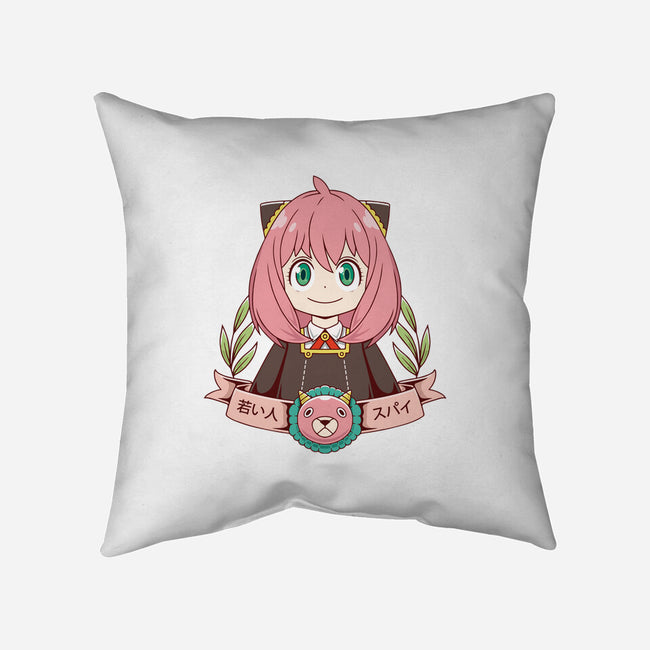 Young Spy-none removable cover w insert throw pillow-Alundrart