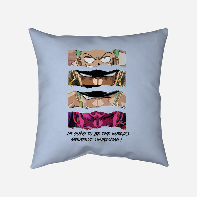 World's Greatest Swordsman-none removable cover throw pillow-spyro92