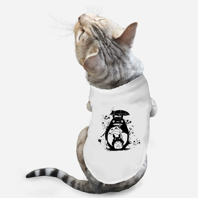 Inked Neighbor-cat basic pet tank-meca artwork