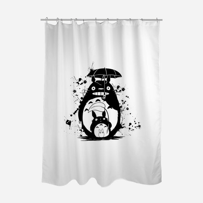 Inked Neighbor-none polyester shower curtain-meca artwork