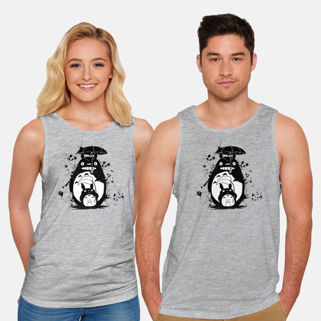 Inked Neighbor-unisex basic tank-meca artwork