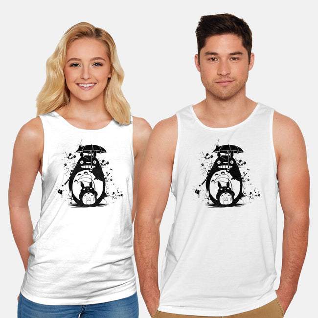 Inked Neighbor-unisex basic tank-meca artwork