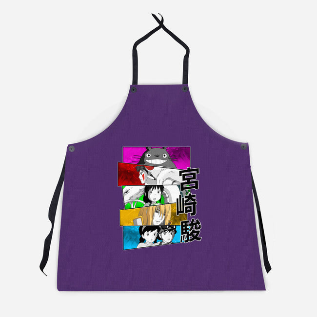 Japan Classics-unisex kitchen apron-meca artwork