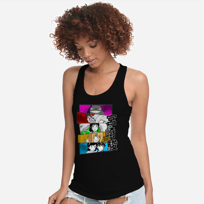 Japan Classics-womens racerback tank-meca artwork