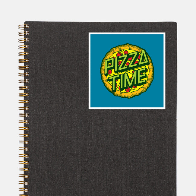 Cowabunga! It's Pizza Time!-none glossy sticker-dalethesk8er
