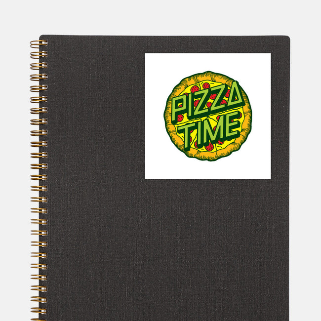 Cowabunga! It's Pizza Time!-none glossy sticker-dalethesk8er