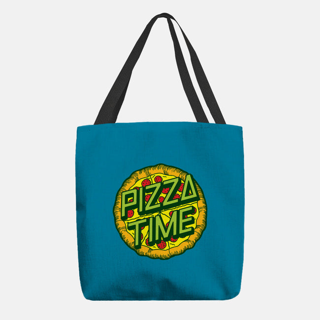 Cowabunga! It's Pizza Time!-none basic tote bag-dalethesk8er