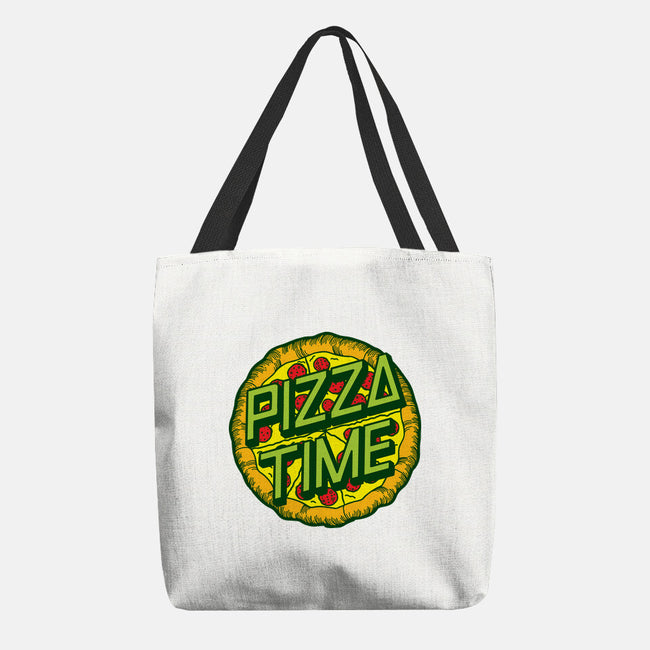 Cowabunga! It's Pizza Time!-none basic tote bag-dalethesk8er